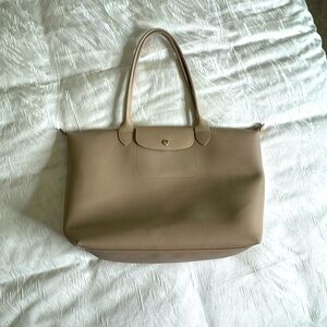 Longchamp La Pliage City Shoulder Tote Taupe
